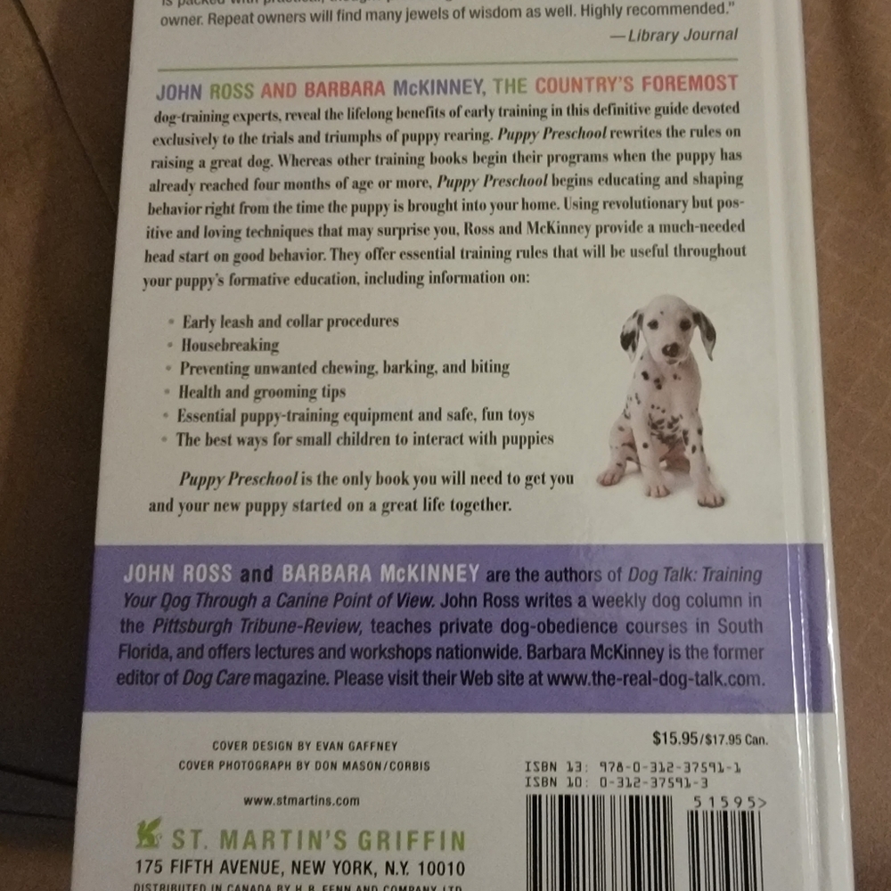 Puppy Preschool book training for puppies Pet trainee Book - Picture 2 of 2